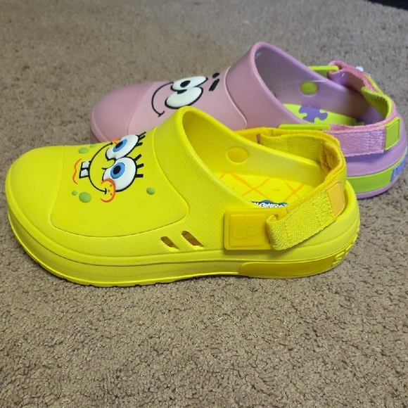 SpongeBob Women's Sandals - Pink and Yellow - Picture 3 of 4